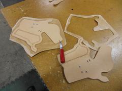 Making the holster for Denzel's character