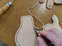 Making the holster for Denzel's character