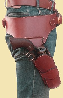 Gunfighter Rig - worn, holster view