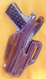 Hybrid  Saddle Holster - tension retainer and spring reinforcement